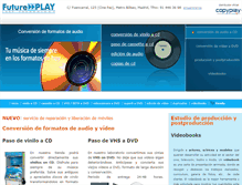 Tablet Screenshot of futureplay.es